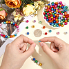 300Pcs Spray Painted Acrylic Beads MACR-PA0001-80-3