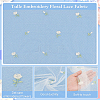 Polyester Flower Pattern Mesh Fabric SENE-WH0003-45B-4