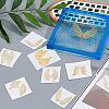 Olycraft 9Pcs 9 Styles Custom Carbon Steel Self-adhesive Picture Stickers DIY-OC0009-22A-3