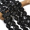Natural Black Onyx Beads Strands G-L648-B21-15mm-1