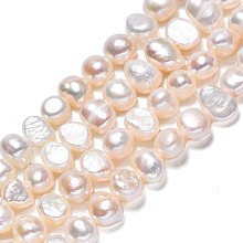 Natural Cultured Freshwater Pearl Beads Strands PEAR-N014-05B