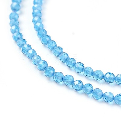 Transparent Glass Beads Strands GLAA-F094-A01-1