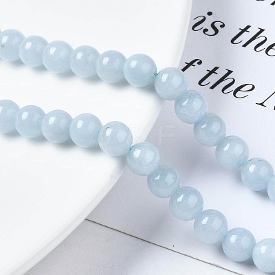 Natural Chalcedony Beads Strands G-S333-6mm-004-1