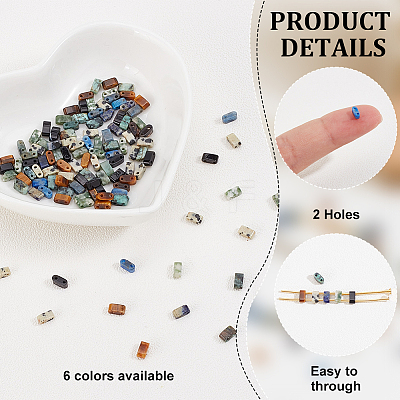120Pcs 6 Styles Natural Mixed Gemstone Beads G-PH0002-50-1