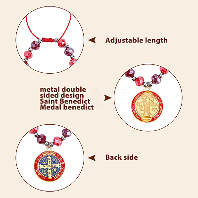 4Pcs Alloy Enamel Charm Bracelets BJEW-DC00019-1