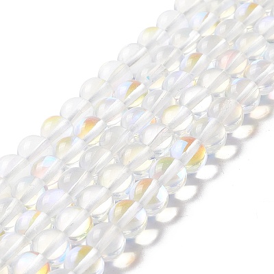 Synthetic Moonstone Beads Strands G-E573-02B-14-1