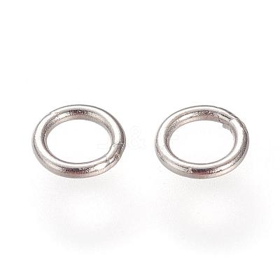 304 Stainless Steel Closed Jump Rings STAS-S066-16-6mm-1