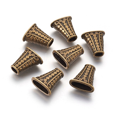Tibetan Style Alloy Bead Cones X-MLF1281Y-1