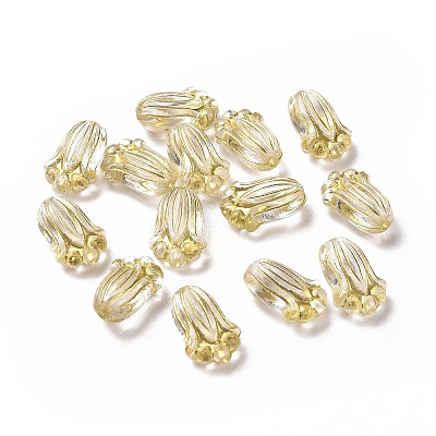 Plating Acrylic Beads OACR-E014-12-1