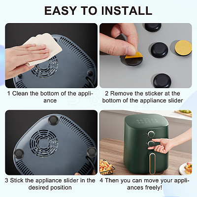 36Pcs 3 Styles Teflon & Rubber & EVA & Oil Glue Self-adhesive Furniture Protection Pads AJEW-CN0002-94A-1