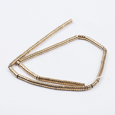 Electroplate Non-magnetic Synthetic Hematite Beads Strands X-G-I195-4mm-17-A-1
