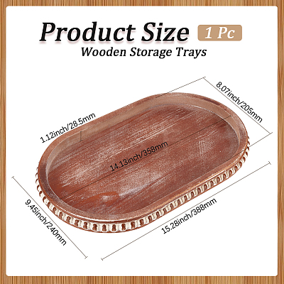 Wooden Storage Trays DJEW-WH20001-09-1