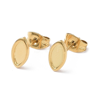 Ion Plating(IP) 304 Stainless Steel Stud Earring Finding EJEW-I285-02G-1