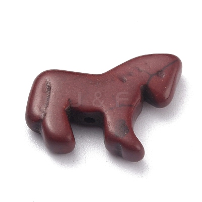 Synthetic Turquoise Dyed Horse Beads G-B015-01-1