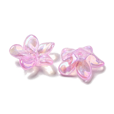AB Color Plated Acrylic Beads OACR-G034-01A-1
