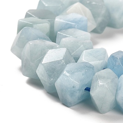 Natural Aquamarine Beads Strands G-N327-05-09-1