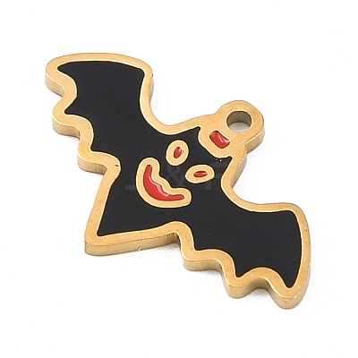 Halloween 304 Stainless Steel Enamel Pendants LS-FIND-I068-01G-03-1