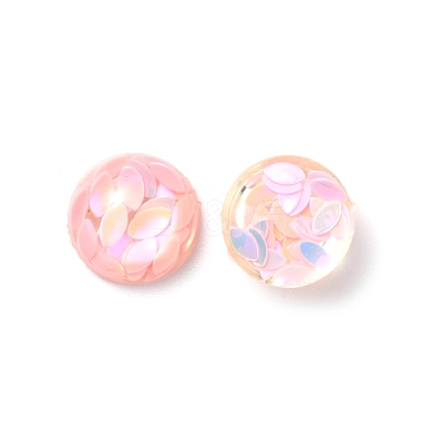 Transparent Resin Cabochons RESI-WH0027-11H-1