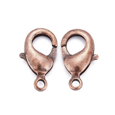 Brass Lobster Claw Clasps KK-903-R-NF-1