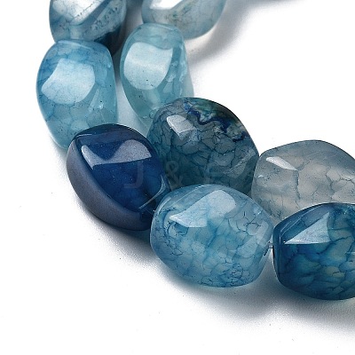 Natural Dragon Veins Agate Beads Strands G-G172-01U-1