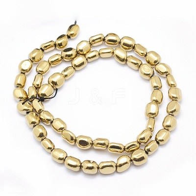 Electroplate Non-magnetic Synthetic Hematite Beads Strands G-L488-A-04-1