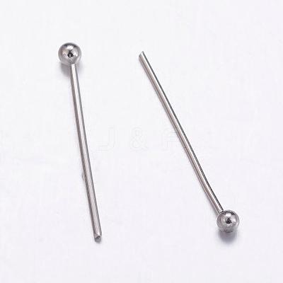 Tarnish Resistant 304 Stainless Steel Ball Head Pins STAS-K146-045-21x0.7mm-1
