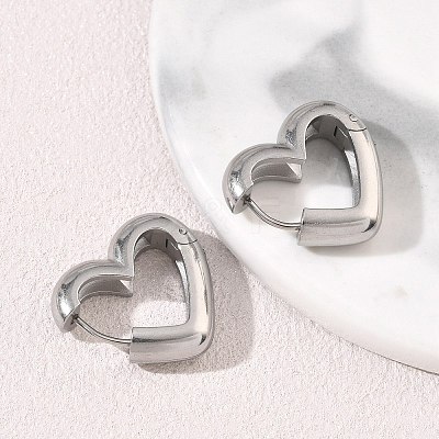 304 Stainless Steel Hoop Earrings SA-CBA46AF-26P-02-1