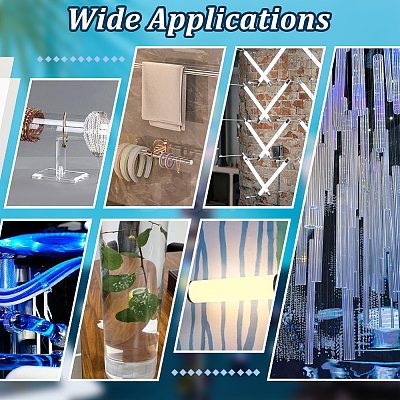 Transparent Acrylic Pipe AJEW-WH0475-51H-1