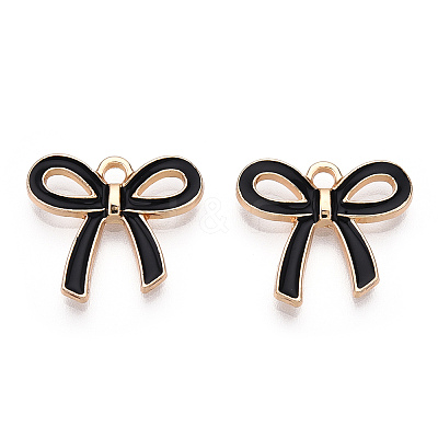 Light Gold Plated Alloy Pendants ENAM-T009-40C-1