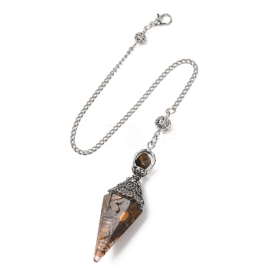 Resin Cone Pointed Dowsing Pendulums GG-CBA040B-03P-02-1