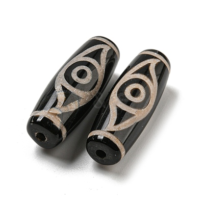 Tibetan Style dZi Beads Strands G-P526-B13-1