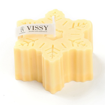 Snowflake Shaped Aromatherapy Smokeless Candles DIY-C001-01C-1