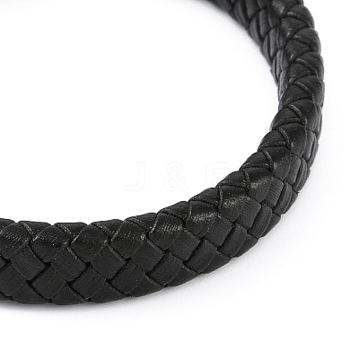 Braided Microfiber Leather Cord Bracelets BJEW-P328-07C-P-1
