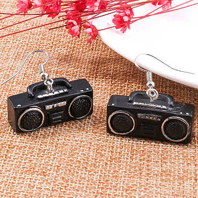 Alloy Enamel Dangle Earrings WG26F05-03-1