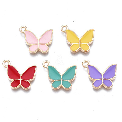 Alloy Enamel Pendants ENAM-T016-23-RS-1