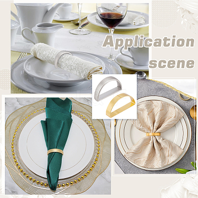 20Pcs 2 Colors Alloy Napkin Ring AJEW-PH0012-16-1