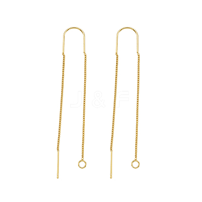 Brass Stud Earring Findings KK-CD0001-02-1