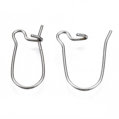 Tarnish Resistant 304 Stainless Steel Hoop Earring Findings STAS-S117-008A-01-1