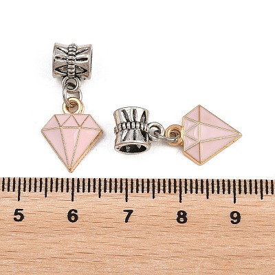Alloy Enamel European Dangle Charms PALLOY-YW010-02-1