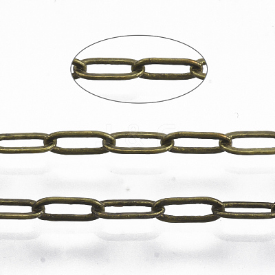 Brass Paperclip Chains CHC-S008-001D-AB-1