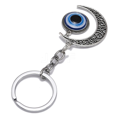 Alloy Pendant Keychains KEYC-WH0027-52-1