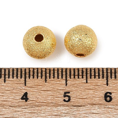 Textured Brass Beads KK-P309-01B-G-1