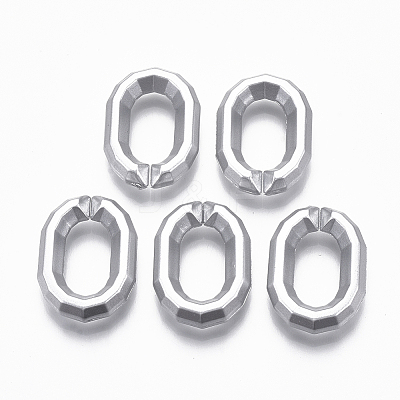 Spray Painted CCB Plastic Linking Rings LS-CCB-R104-15-03-1