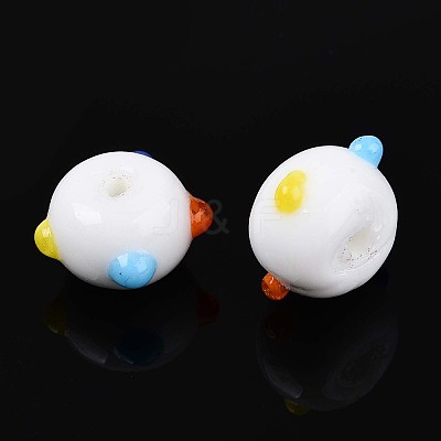 Handmade Lampwork Bumpy Beads LAMP-ZX003-07-01-1