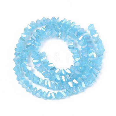 Electroplate Imitation Jade Glass Beads Strands LS-GLAA-N023-4mm-33-1