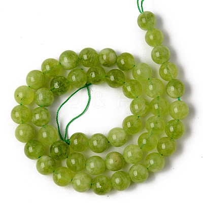 Natural Quartz Beads Strands X-G-R479-8mm-12-1