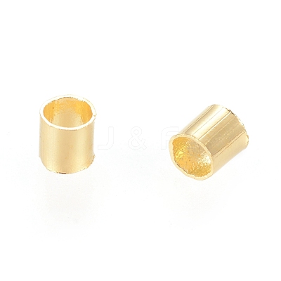 Cadmium Free & Nickel Free & Lead Free Brass Crimp Beads E003-G-NF-1