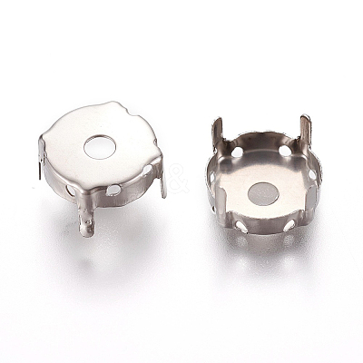 Non-Tarnish Stainless Steel Sew on Prong Settings X-STAS-L229-05A-1