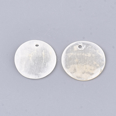 Capiz Shell Pendants SHEL-S274-71C-1