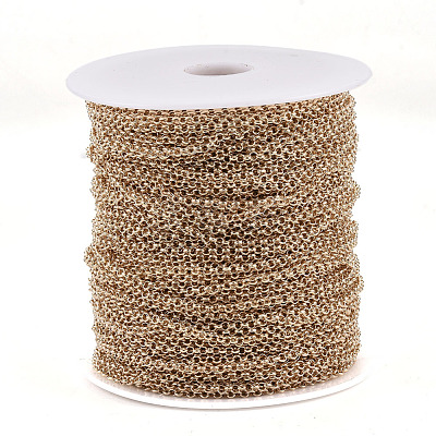 Soldered Brass Coated Iron Rolo Chains CH-S125-08B-LG-1